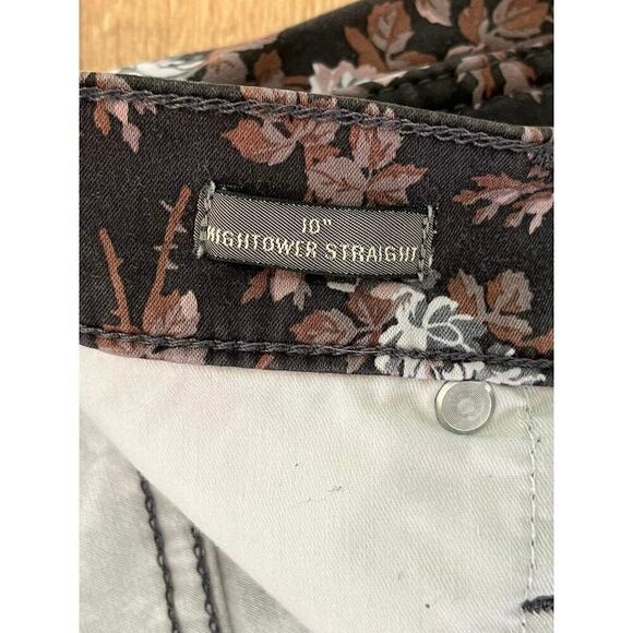 J Crew Point Sur size 27 ditsy floral high rise straight jeans - Picture 8 of 13